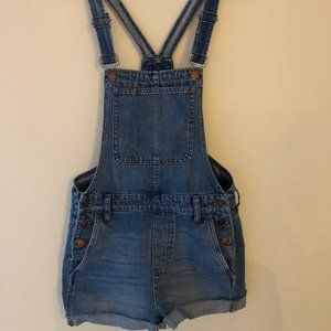 Madewell Denim Short Overalls